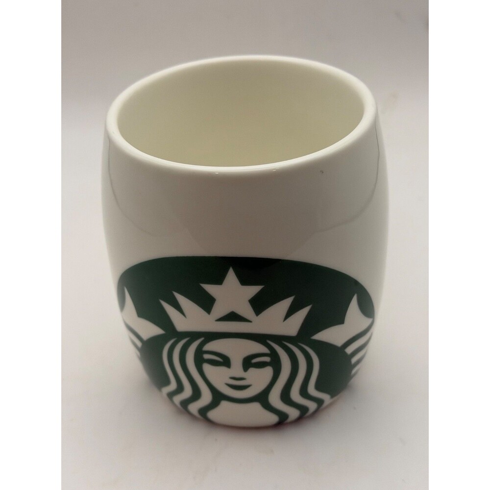 Starbucks 2010 Green Siren Mermaid Logo Mug 14 oz White Ceramic Coffee Cup